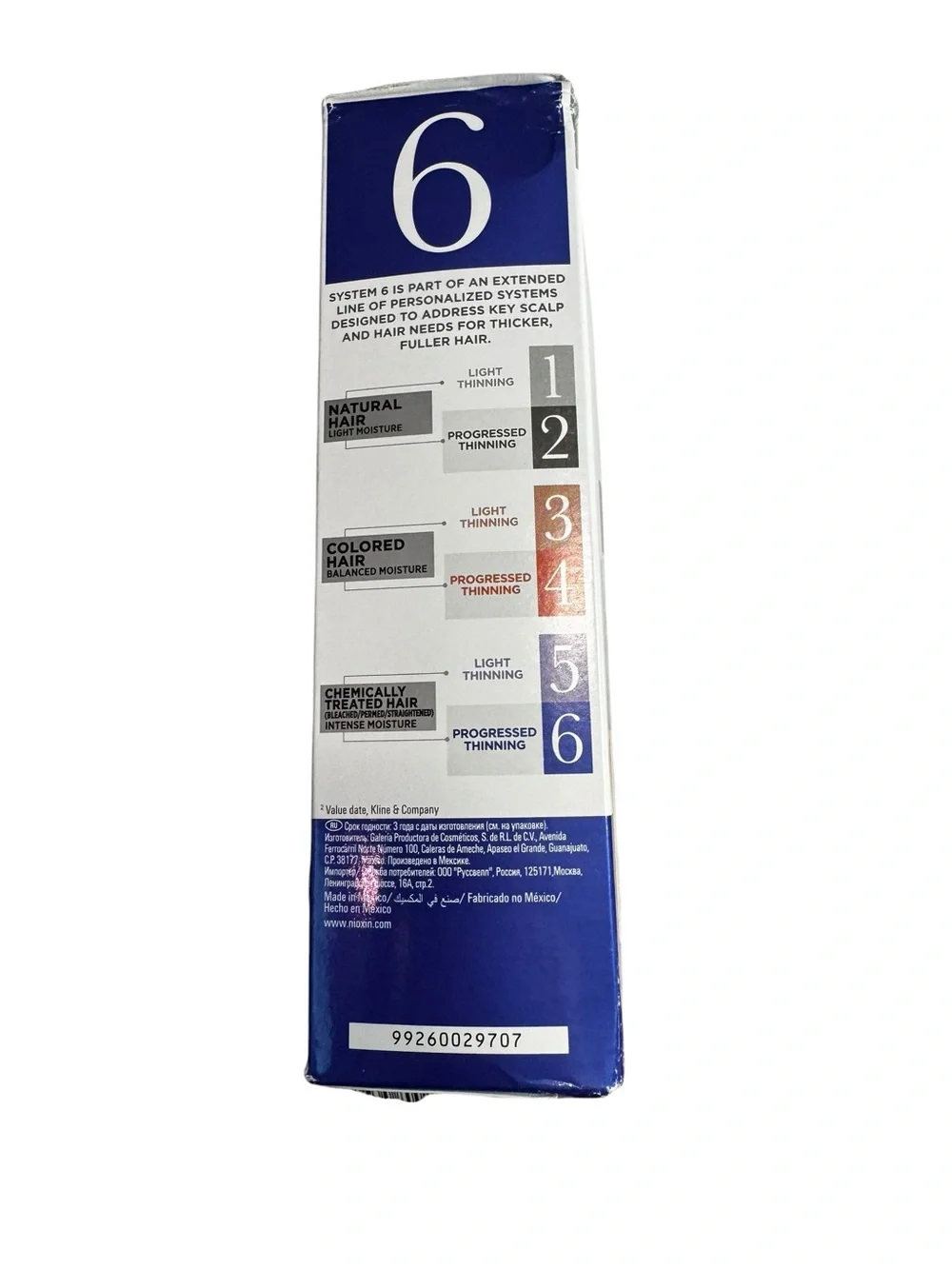 NIOXIN System 6 Hair Care Kit Color Safe Progressed Thinning NEW Sealed